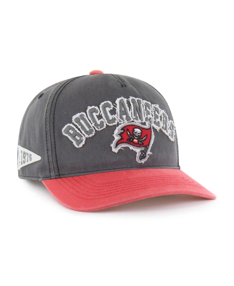 47 Brand Men's Charcoal Tampa Bay Buccaneers Calderwood Well Worn Hitch Adjustable Hat