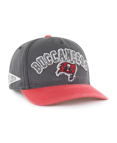 47 Brand Men's Charcoal Tampa Bay Buccaneers Calderwood Well Worn Hitch Adjustable Hat