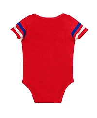 Outerstuff Baby Boys and Girls Red Philadelphia Phillies Up One Three-Piece Bodysuit, Bib Booties Set