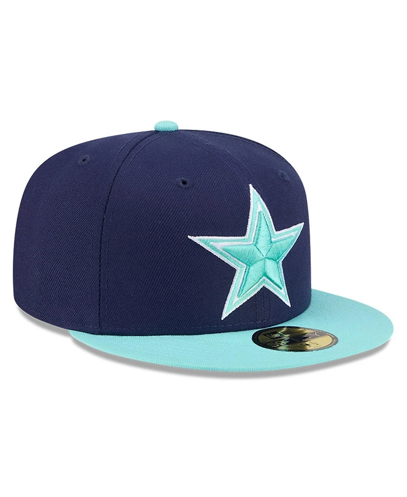 New Era Men's Navy/Light Blue Dallas Cowboys Two-Tone Color Pack 59FIFTY Fitted Hat