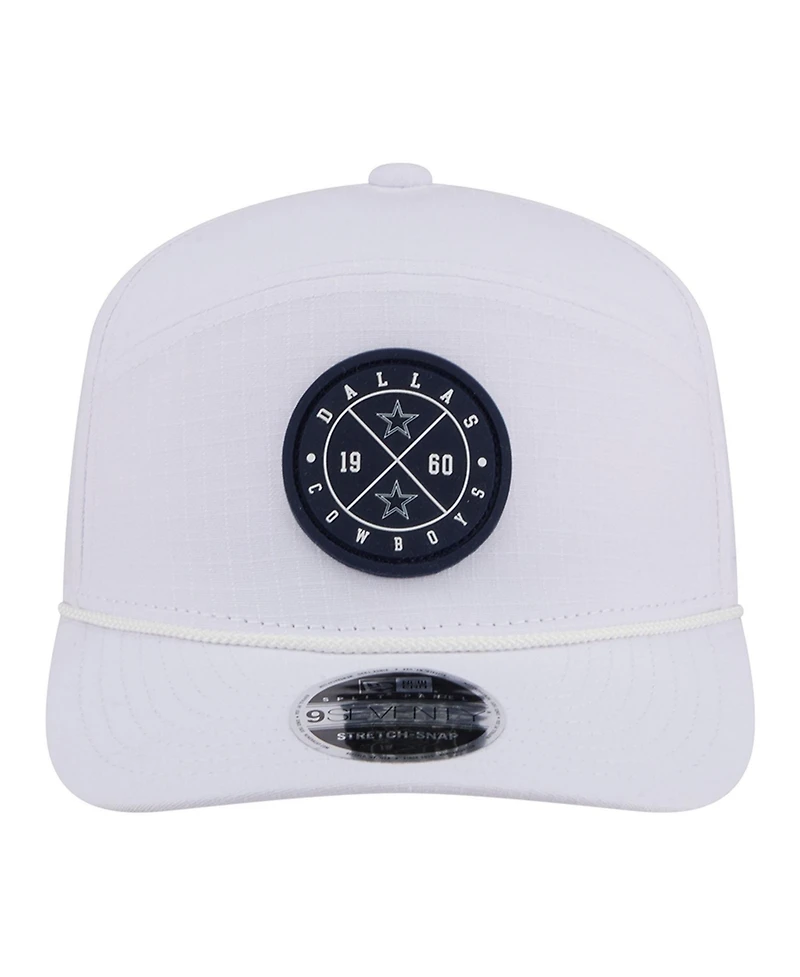 New Era Men's White Dallas Cowboys Quick Strike Split Panel 9SEVENTY Stretch-Snap Hat