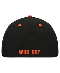 New Era Men's Black Cincinnati Bengals Streak Season Ticket Member 39THIRTY Flex Hat