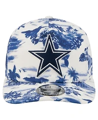 New Era Men's White Dallas Cowboys Tropics 19TWENTY Adjustable Hat