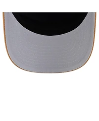New Era Men's Brown/Royal New York Giants Team Patch Split Panel 9SEVENTY Adjustable Trucker Hat