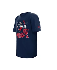New Era Big Boys and Girls Navy Boston Red Sox Looney Tunes T-Shirt