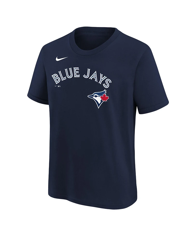 Nike Big Boys and Girls Navy Toronto Blue Jays Wordmark T-Shirt