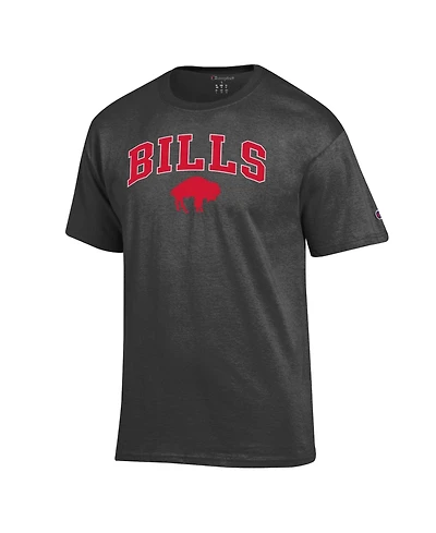 Champion Men's Heather Charcoal Buffalo Bills Arch Over Logo T-Shirt