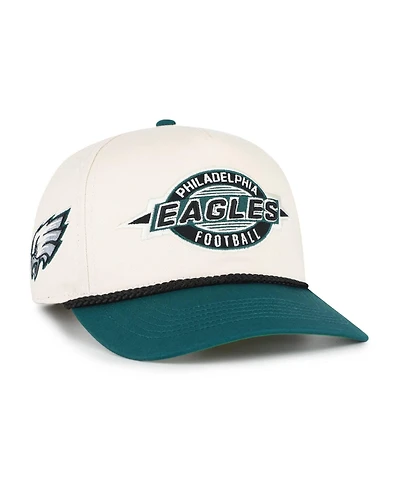'47 Brand Men's Natural Philadelphia Eagles Frame Out Two Tone Hitch Adjustable Hat