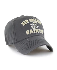 '47 Brand Men's Charcoal New Orleans Saints Seymoore Clean Up Adjustable Hat