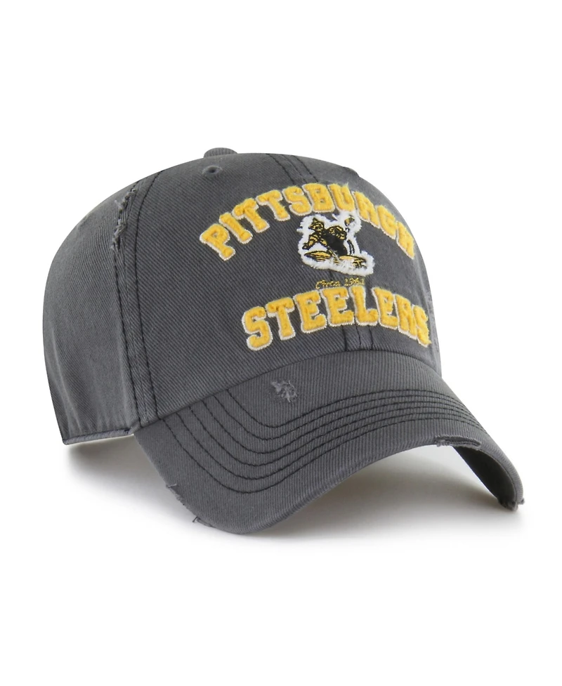 '47 Brand Men's Charcoal Pittsburgh Steelers Seymoore Clean Up Adjustable Hat