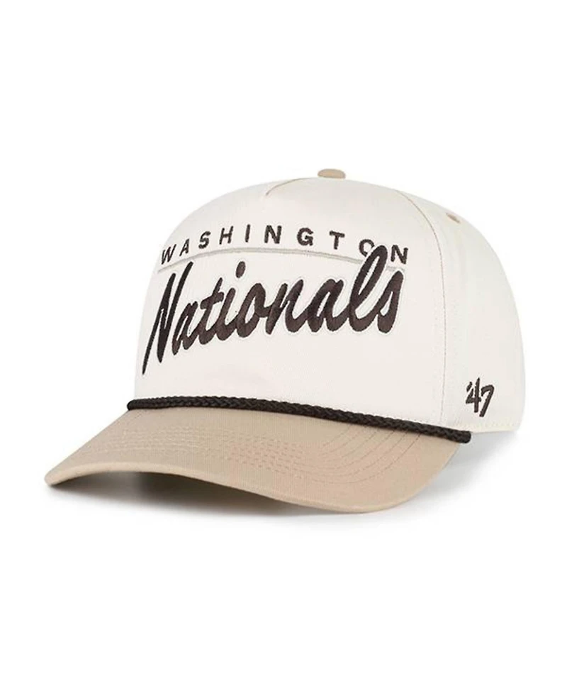 '47 Brand Men's Natural/Tan Washington Nationals Neutral Terrain Hitch Rope Adjustable Hat