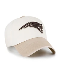 '47 Brand Men's Natural/Tan New England Patriots Neutral Terrain Clean Up Adjustable Hat