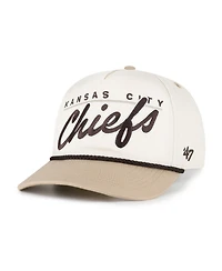'47 Brand Men's Natural/Tan Kansas City Chiefs Neutral Terrain Hitch Rope Adjustable Hat