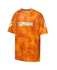 Outerstuff Big Boys and Girls Orange Clemson Tigers Off-Side Sublimated T-Shirt