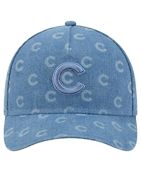 New Era Men's and Women's Denim Chicago Cubs A-Frame 9FORTY Adjustable Hat