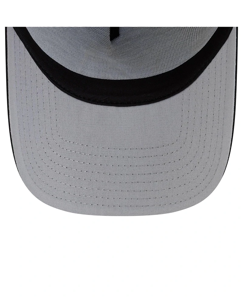New Era Men's Black Arizona Diamondbacks Side Script 9FORTY A-Frame Trucker Adjustable Hat