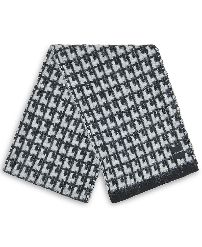 Calvin Klein Women's Grid Knit Everyday Scarf