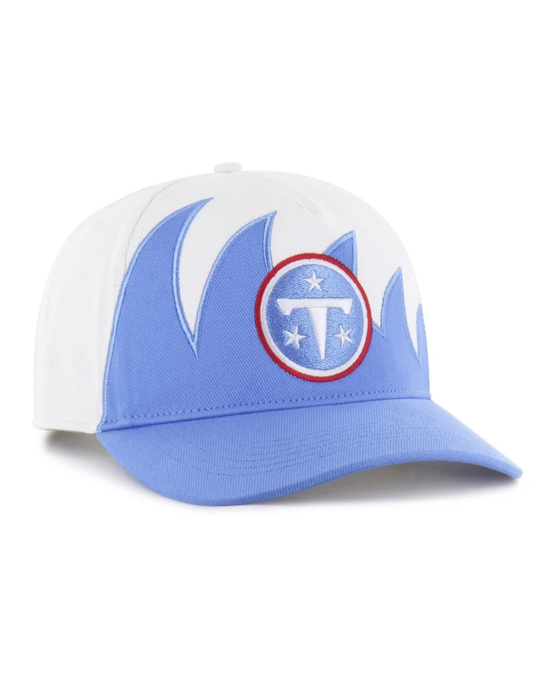 47 Brand Men's White Tennessee Titans Jagged Hitch Adjustable Hat