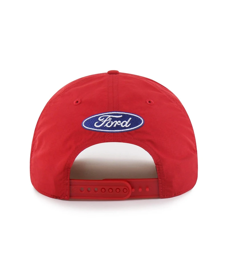 47 Brand Men's Red Joey Logano Sponsor Logo Side Patch brr° Hitch Rope Adjustable Hat