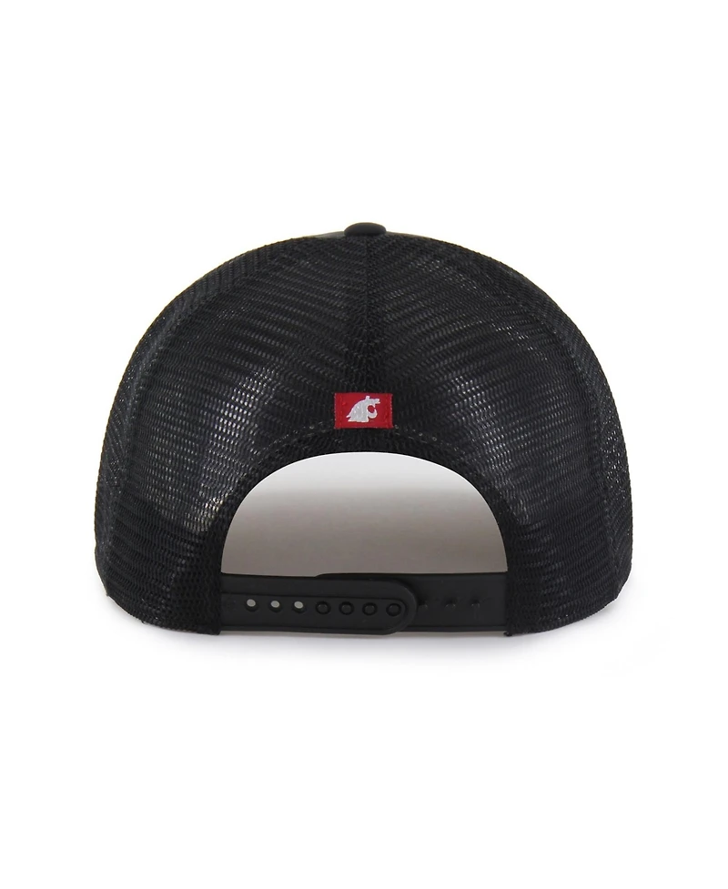 47 Brand Men's and Women's Black Washington State Cougars brr° Condor Mesh Hitch Adjustable Hat
