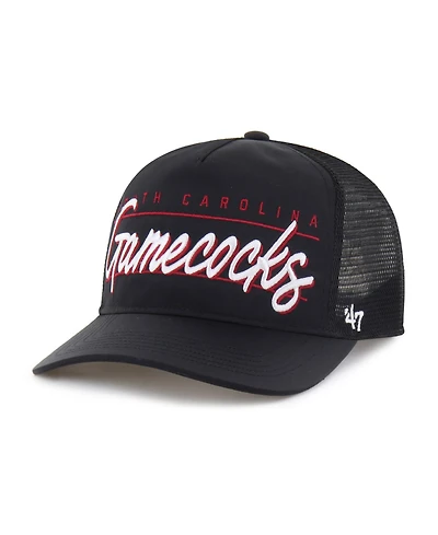 47 Brand Men's and Women's Black South Carolina Gamecocks brr° Condor Mesh Hitch Adjustable Hat