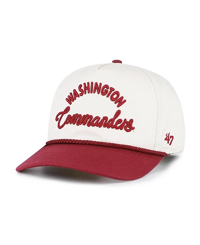 47 Brand Women's Natural Washington Commanders Rope Script Hitch Adjustable Hat