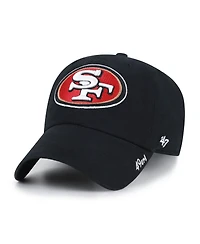 47 Brand Women's Black San Francisco 49ers Miata Clean Up Adjustable Hat