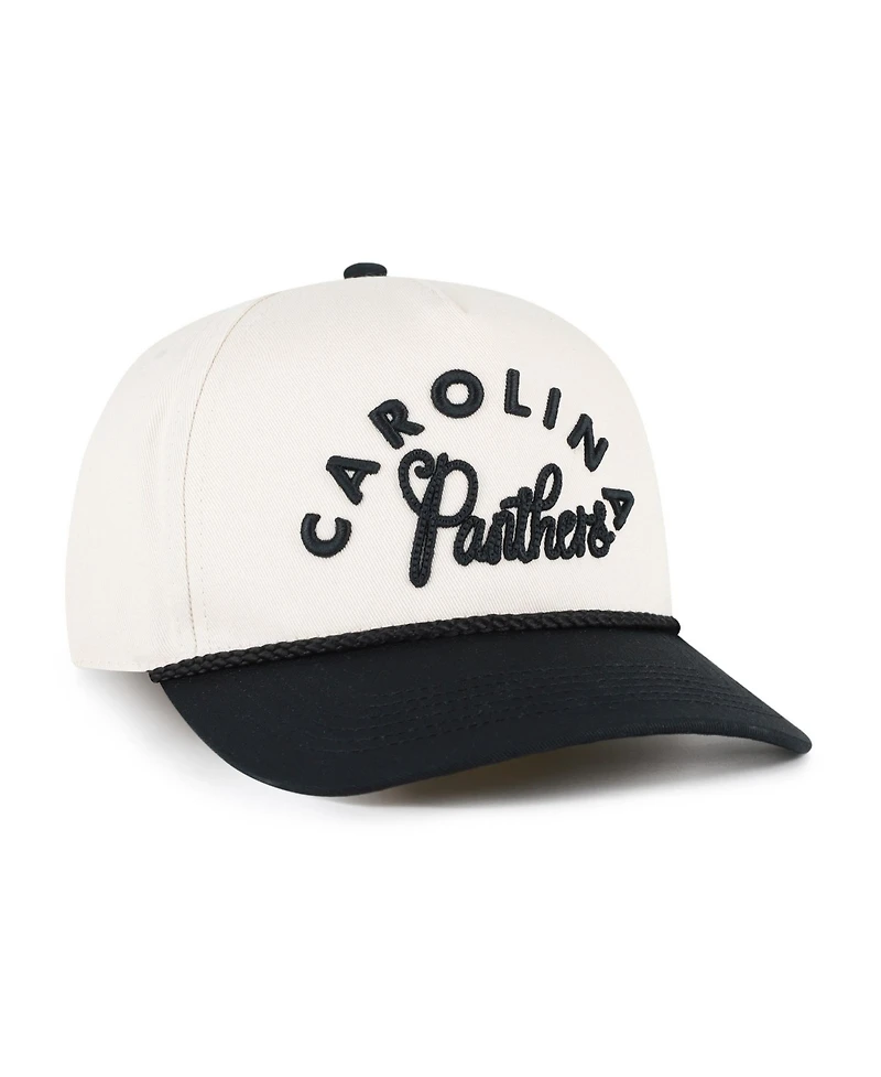 47 Brand Women's Natural Carolina Panthers Rope Script Hitch Adjustable Hat