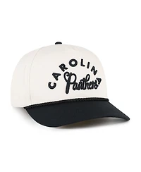 47 Brand Women's Natural Carolina Panthers Rope Script Hitch Adjustable Hat