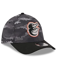 New Era Men's Black Baltimore Orioles Camo 39THIRTY A-Frame Flex Hat