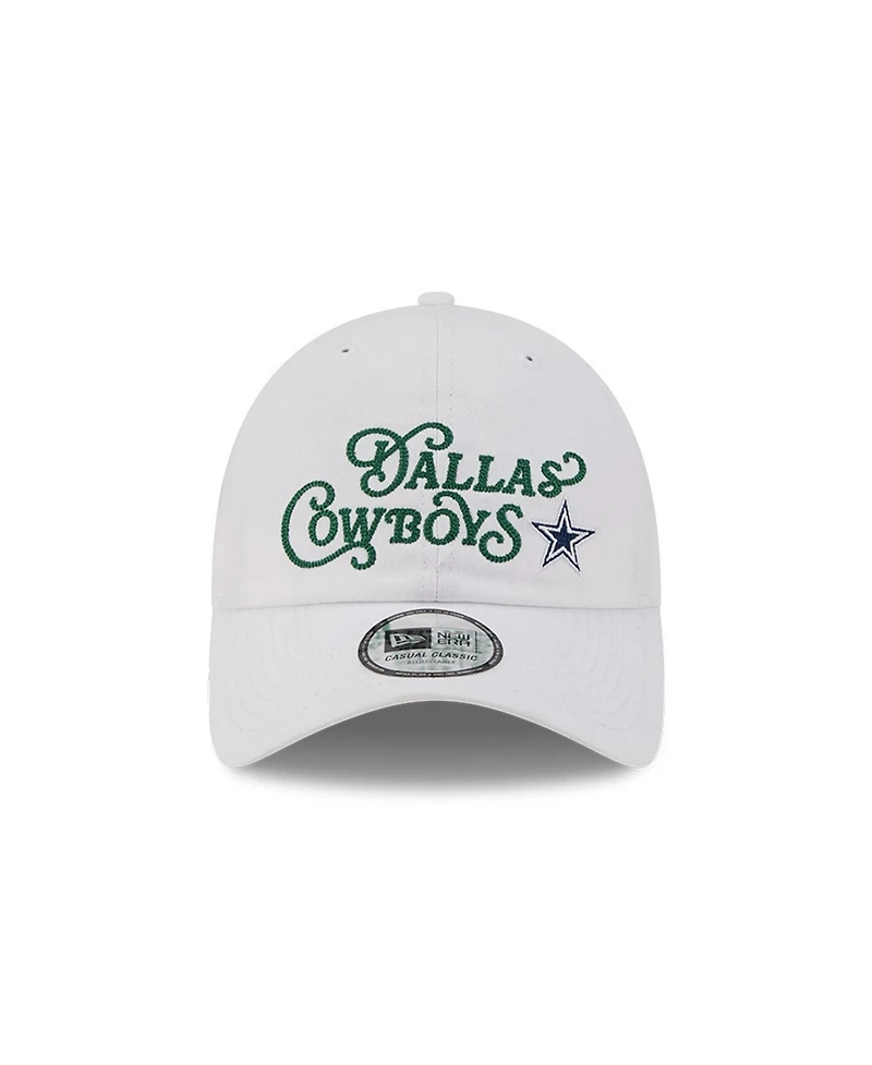 New Era Men's White Dallas Cowboys Golf Course Casual Classic Adjustable Hat