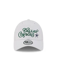 New Era Men's White Dallas Cowboys Golf Course Casual Classic Adjustable Hat