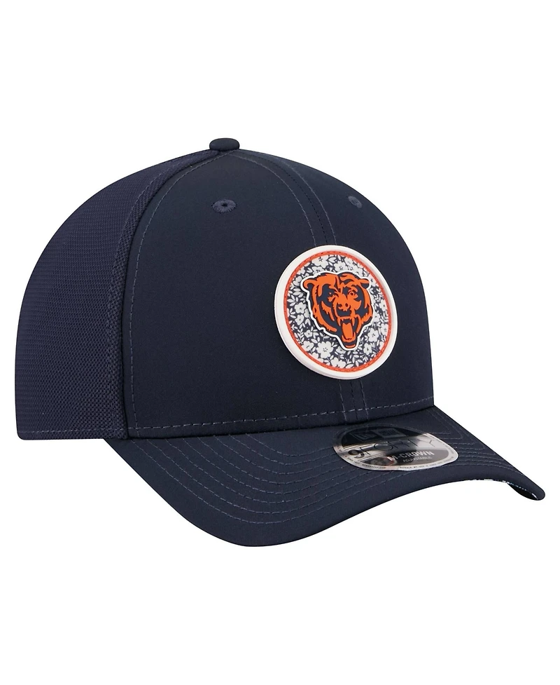 New Era Men's Navy Chicago Bears Floral 9FORTY M-Crown Trucker Adjustable Hat