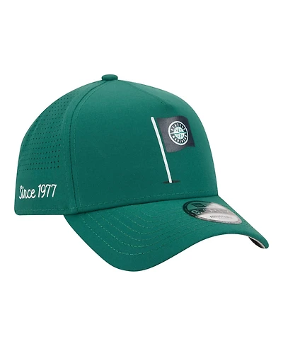New Era Men's Green Seattle Mariners Pin Seeker 9FORTY A-Frame Adjustable Hat