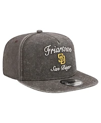 New Era Men's Black San Diego Padres City Slogan A-Frame 9FIFTY Snapback Hat