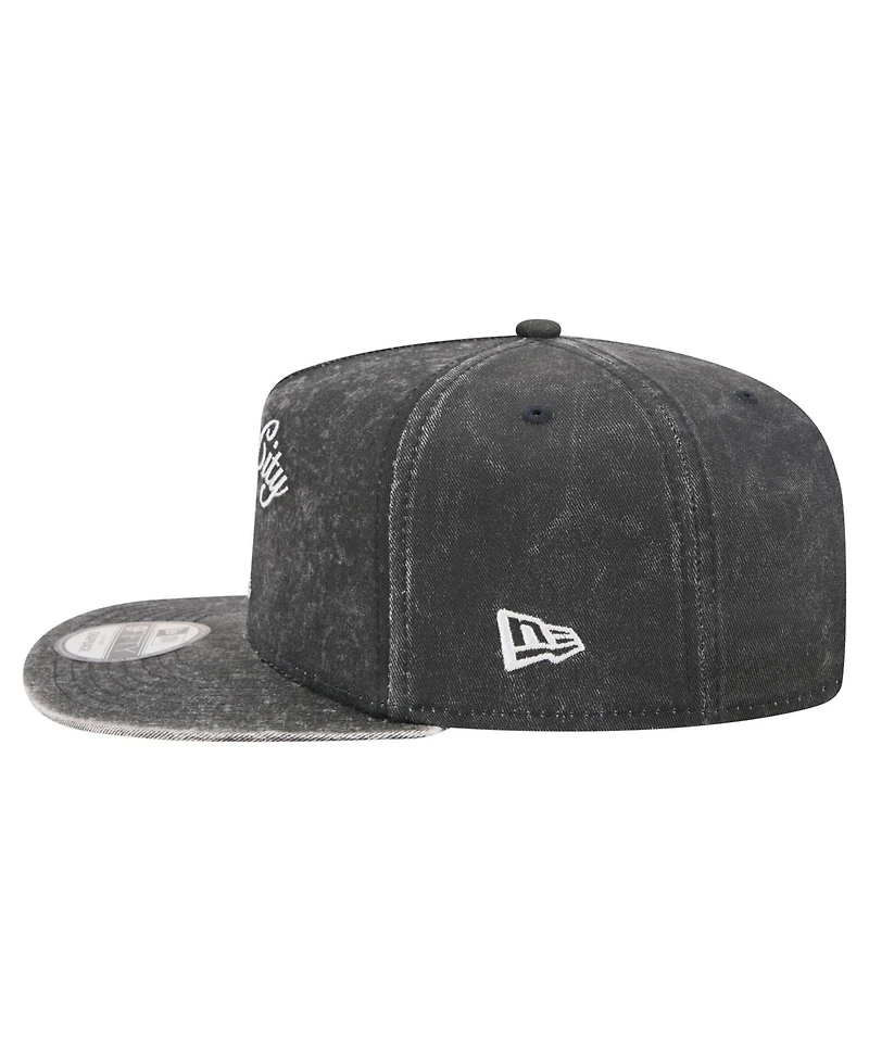 New Era Men's Black Detroit Tigers City Slogan A-Frame 9FIFTY Snapback Hat