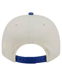 New Era Men's Cream/Blue Detroit Lions Washed A-Frame 9FIFTY Snapback Hat