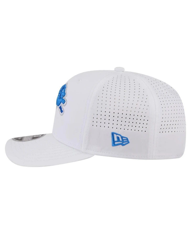 New Era Men's White Detroit Lions Name Plate 9SEVENTY Adjustable Hat