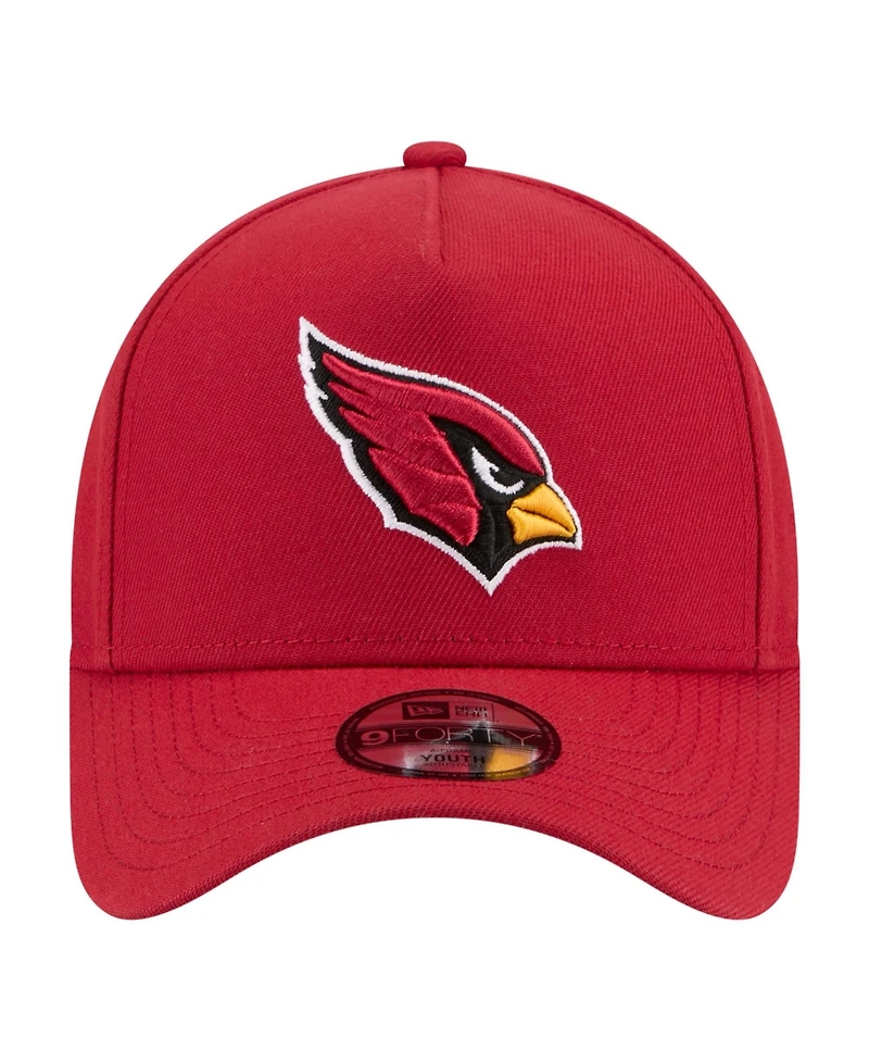 New Era Big Boys and Girls Cardinal Arizona Cardinals 9FORTY A-Frame Adjustable Hat