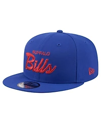 New Era Men's Royal Buffalo Bills Core Team Script 9FIFTY Snapback Hat