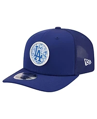 New Era Men's Royal Los Angeles Dodgers Floral Patch 9SEVENTY Adjustable Hat