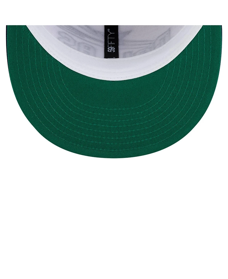 New Era Men's White/Navy Dallas Cowboys Retro Swoop 59FIFTY Fitted Hat
