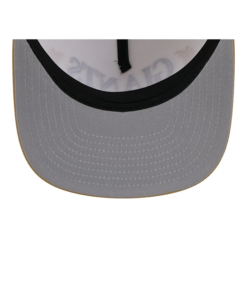 New Era Men's Cream San Francisco Giants Club 9FIFTY A-Frame Snapback Hat