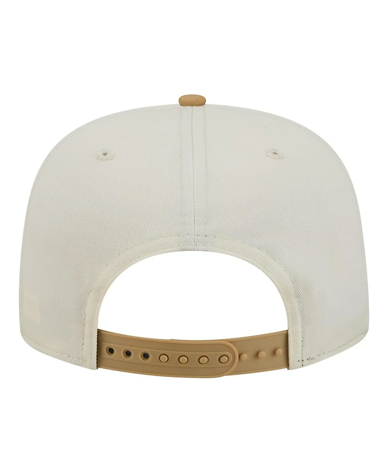 New Era Men's Cream Los Angeles Angels Club 9FIFTY A-Frame Snapback Hat