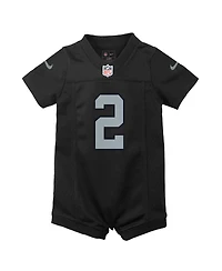 Nike Baby Boys and Girls Ashton Jeanty Black Las Vegas Raiders Romper Game Jersey