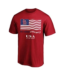 Fanatics Men's Red St. Louis Cardinals Usa 1776-2026 Big Tall T-Shirt