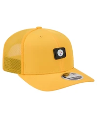 New Era Men's Gold Pittsburgh Steelers Micro Badge 9SEVENTY Adjustable Hat