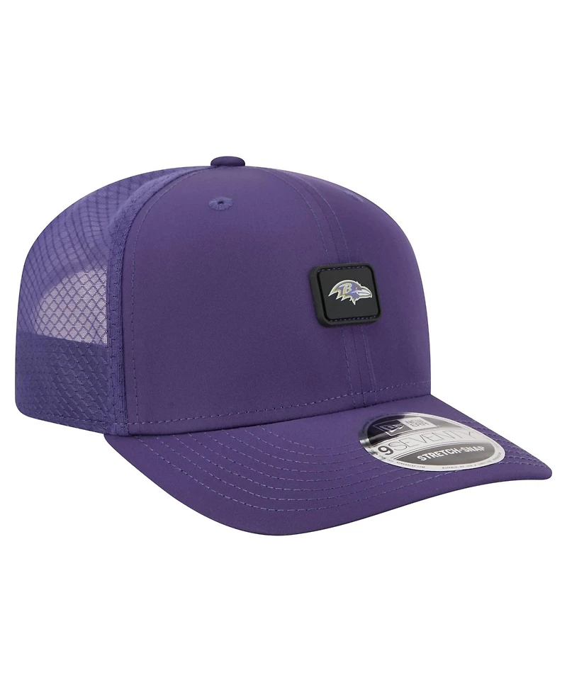 New Era Men's Purple Baltimore Ravens Micro Badge 9SEVENTY Adjustable Hat