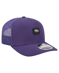 New Era Men's Purple Baltimore Ravens Micro Badge 9SEVENTY Adjustable Hat