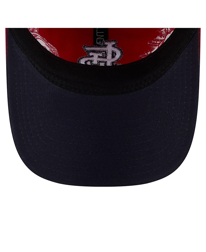 New Era Women's Red St. Louis Cardinals Roses 9TWENTY Adjustable Hat
